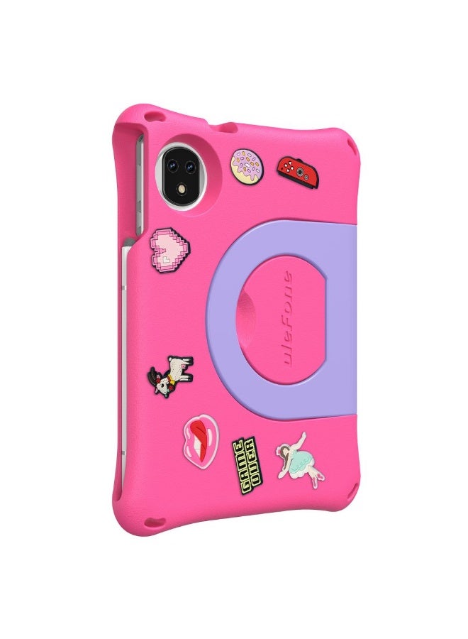 أوليفون Tab A9 Pro Kids Dual Sim|4Gb Ram 128Gb Rom|8.68" Hd+ Display|5040Mah Battary| Dual Speakers|Android 15-Pink - Image 5