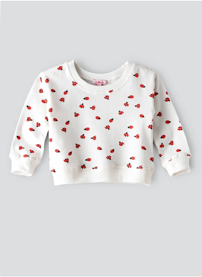 Jelliene Jelliene Girls Cotton Sweatshirt, Soft and Comfortable Cotton Sweatshirt for Girls, Breathable and Skin-Friendly, Perfect for Everyday Wear