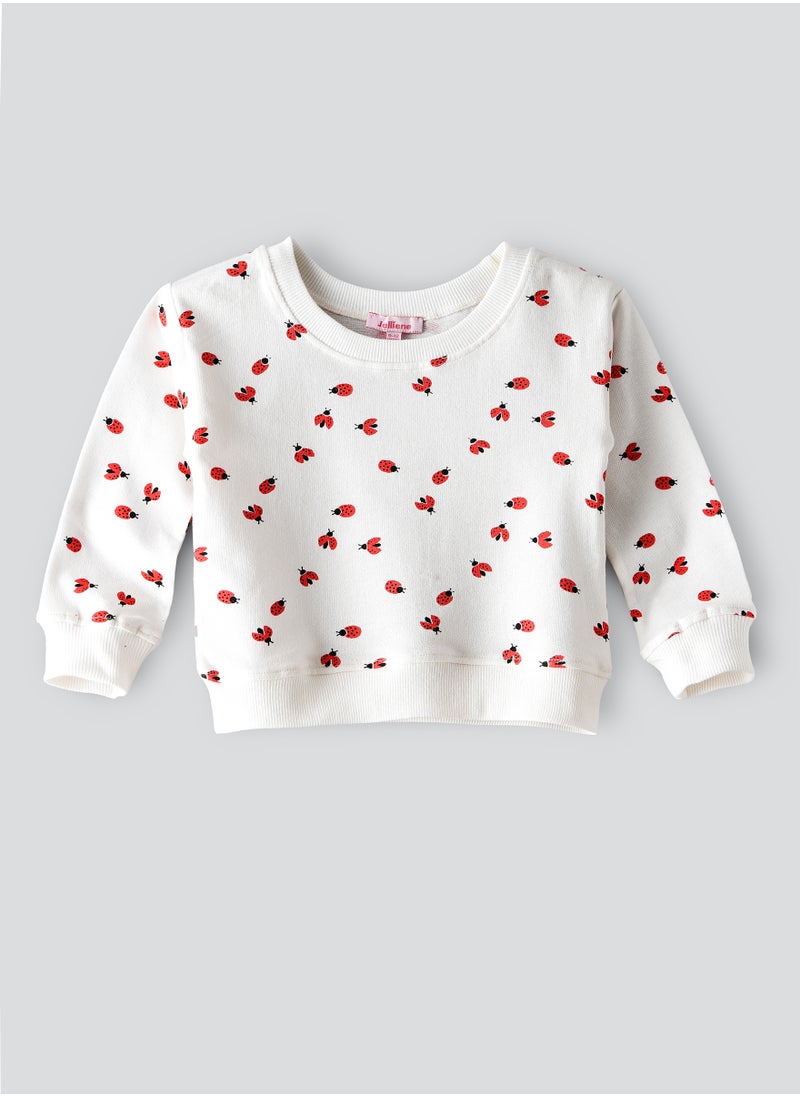 Jelliene Jelliene Girls Cotton Sweatshirt, Soft and Comfortable Cotton Sweatshirt for Girls, Breathable and Skin-Friendly, Perfect for Everyday Wear  - Image 1
