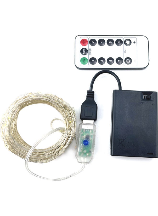 نيبمينينت شريط إضاءة بمنفذ USB سعة 50 مصباح مع صندوق للبطارية وجهاز تحكم عن بعد متعدد الألوان 5متر - Image 1