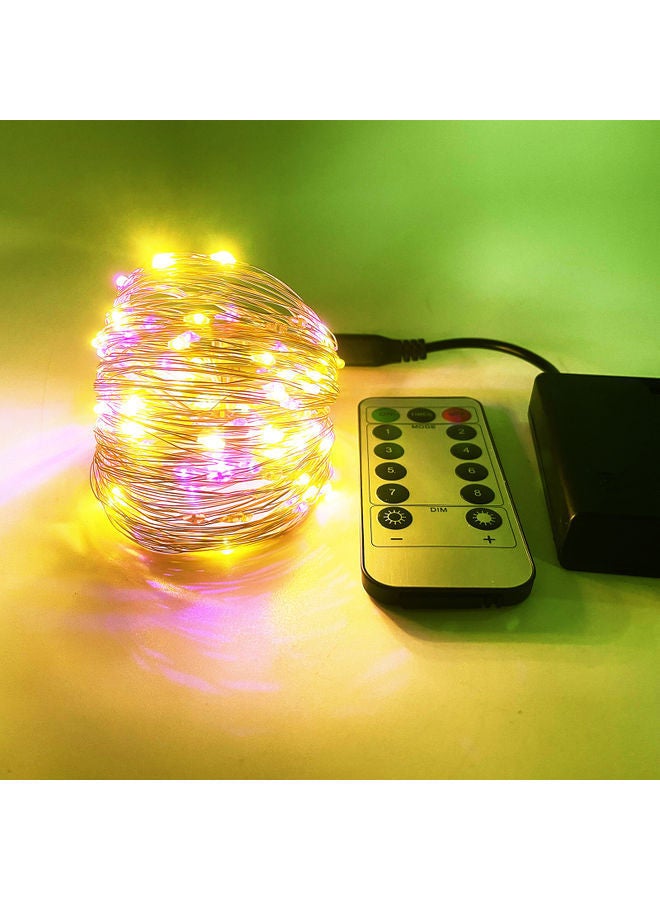 نيبمينينت شريط إضاءة بمنفذ USB سعة 50 مصباح مع صندوق للبطارية وجهاز تحكم عن بعد متعدد الألوان 5متر - Image 4