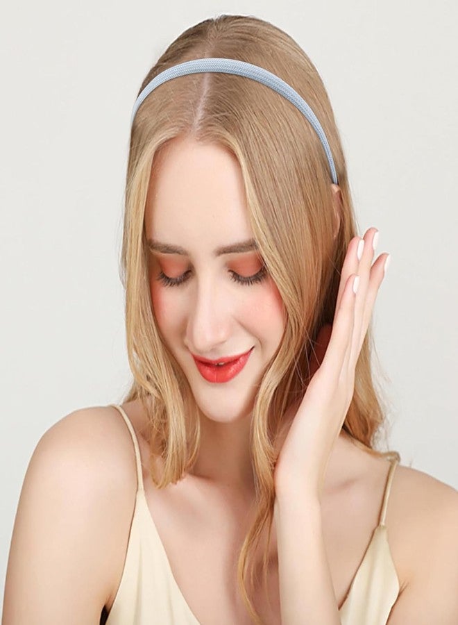 Vovii 12Pcs Thin Headbands For Women Girls No Headache Pressure Comfortable Headbands for Women Non Slip Fabric Skinny Narrow Hairbands Head Bands for Women's Hair Accessories - Image 4
