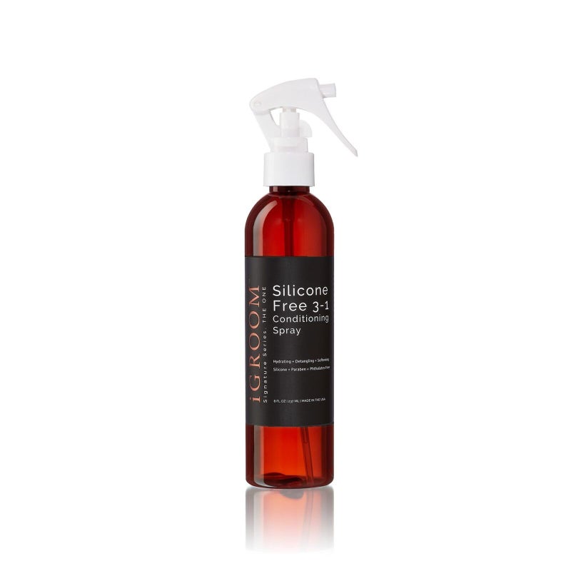iGroom Silicone Free 3-1 Dog Conditioning/Detangling Spray, Luxury Pet Beauty Care, Hydrating, Paraben and Phthalates Free, Made in USA, 8 oz - Image 1