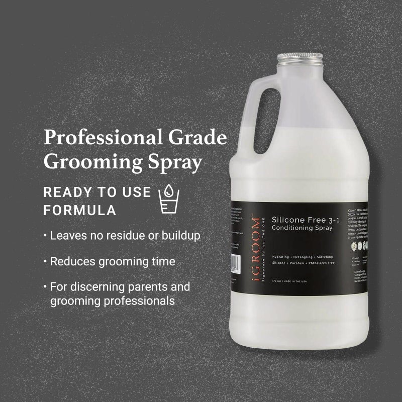 iGroom Silicone Free 3-1 Dog Conditioning/Detangling Spray, Luxury Pet Beauty Care, Hydrating, Paraben and Phthalates Free, Made in USA, 8 oz - Image 4