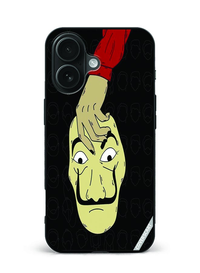 Protective Case Cover For Apple iPhone 16 Money Heist Face Design Multicolour