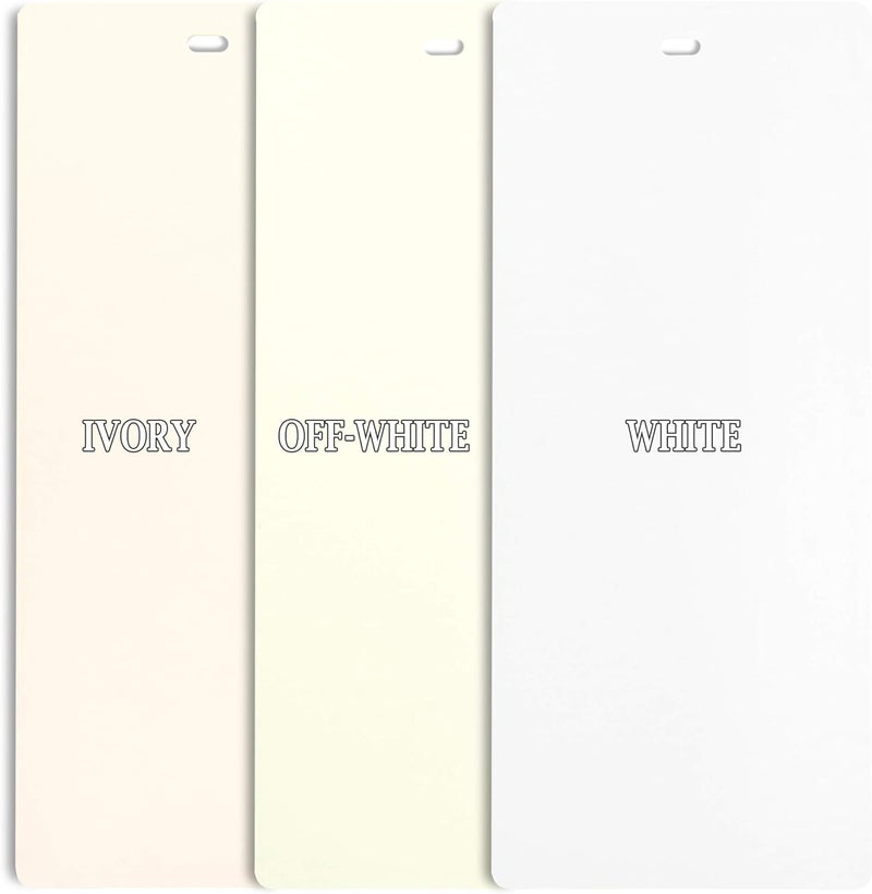 DALIX PVC Vertical Blind Replacement Slats Curved Smooth White 42.5 x 3.5 (10-Pack) - Image 4