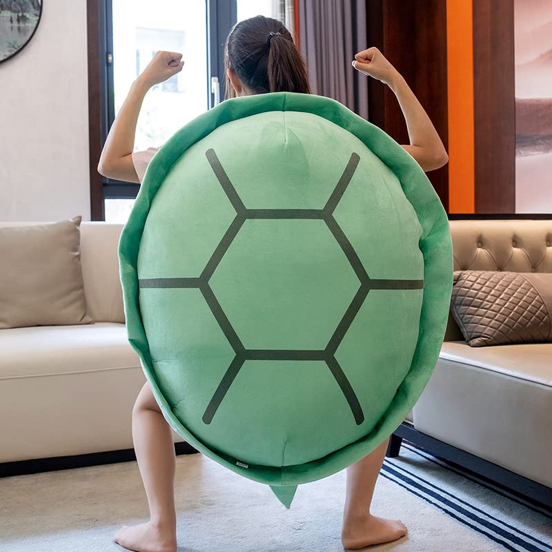 Srutirbo Wearable Turtle Shell Pillow Removable Oversized Doll Stuffed Animal Costume Plush Toy Funny Dress UpCreative Gift for Boys Girls Adults 51 in Green - Image 1
