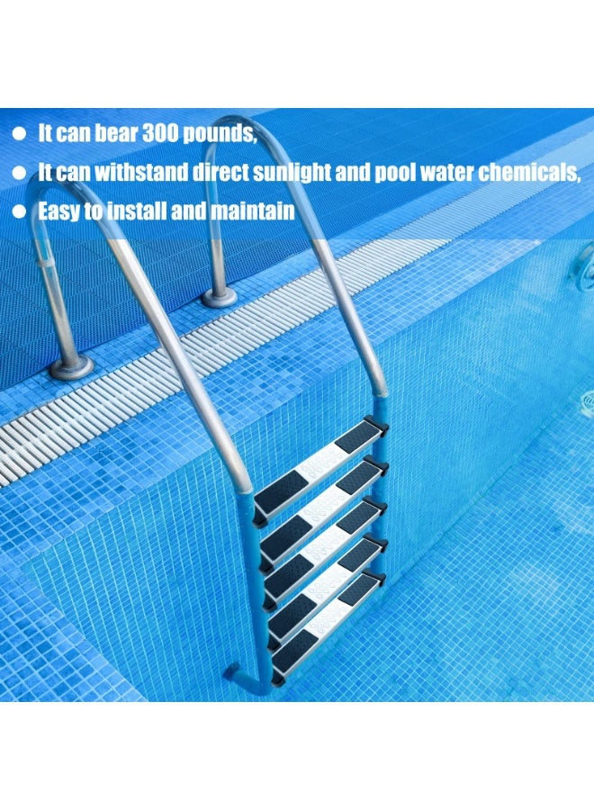 Arabest 3 Set Stainless Steel Pool Ladder Steps Replacement 1.9 Inch Non Slip Swimming Pool Ladder Rung with Bolts Swim Stairs Step Pedal for Above Ground Inground - Image 3