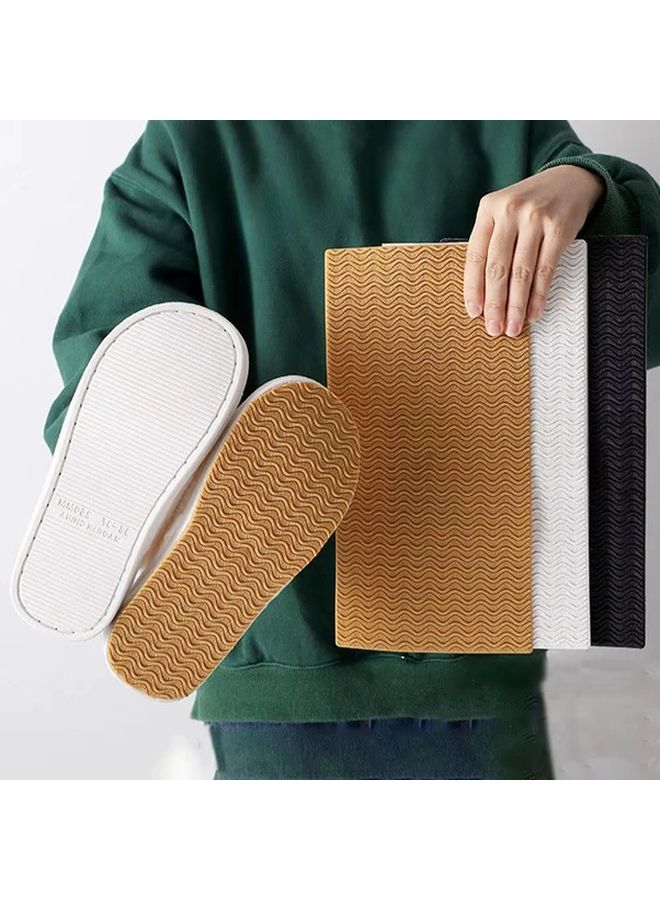 Black Anti Slip Self Adhesive Shoe Sole Pad For Wear Resistance And Cushioning - Image 1