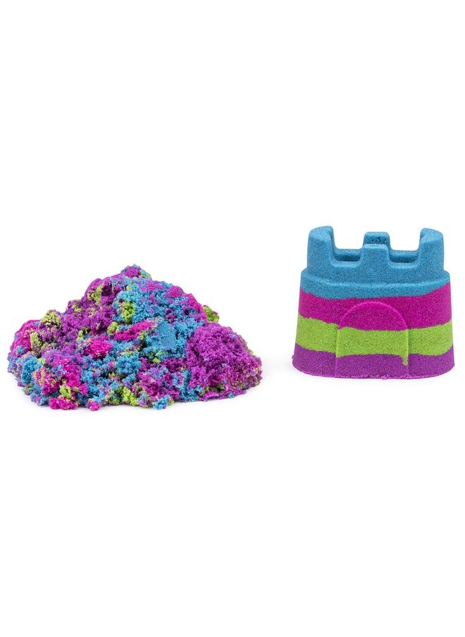 Kinetic Sand - Kinetic Sand 6054549 Rainbow Castle Container, Mixed Colours - Image 1