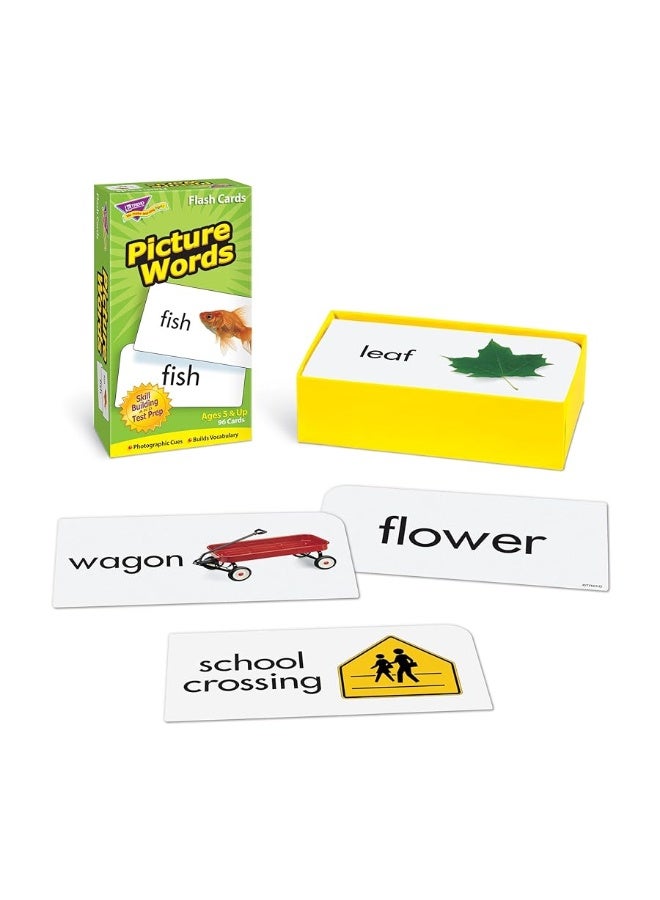 Trend Enterprises: Picture Words Skill Drill Flash Cards, Content-Rich Self-Checking Cards to Practice and Master, Great for Skill Building, 96 Cards Included, Ages 5 and Up - Image 2