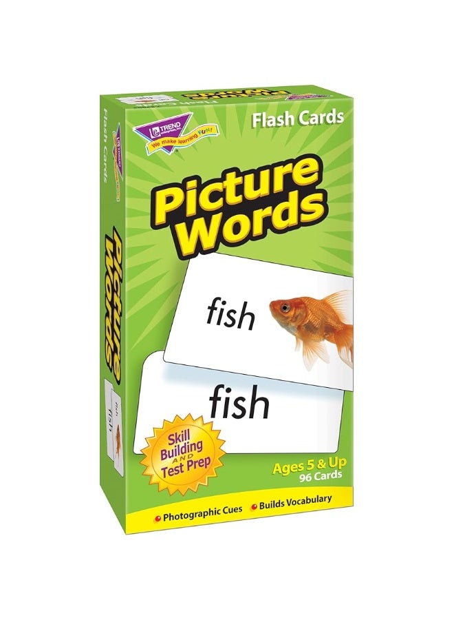 Trend Enterprises: Picture Words Skill Drill Flash Cards, Content-Rich Self-Checking Cards to Practice and Master, Great for Skill Building, 96 Cards Included, Ages 5 and Up - Image 3