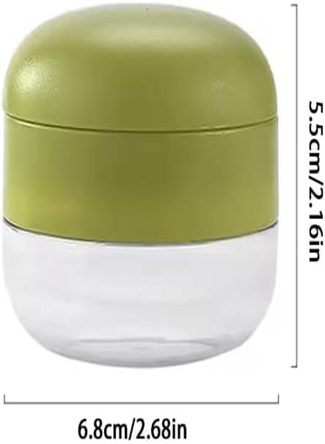 Emptycolor Mini Garlic Chopper and Press with Container, Emptycolor Manual Garlic Mincer Crusher Cutter Grinder, Stainless Steel Blades, Handheld Garlic Slicer Dicer Zoom Tool - Green - Image 5