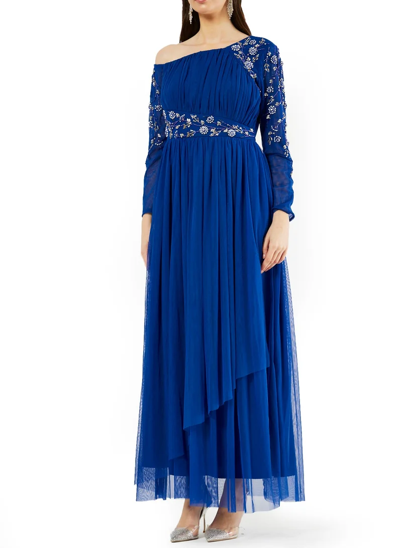 Amri One-Shoulder Evening Dress