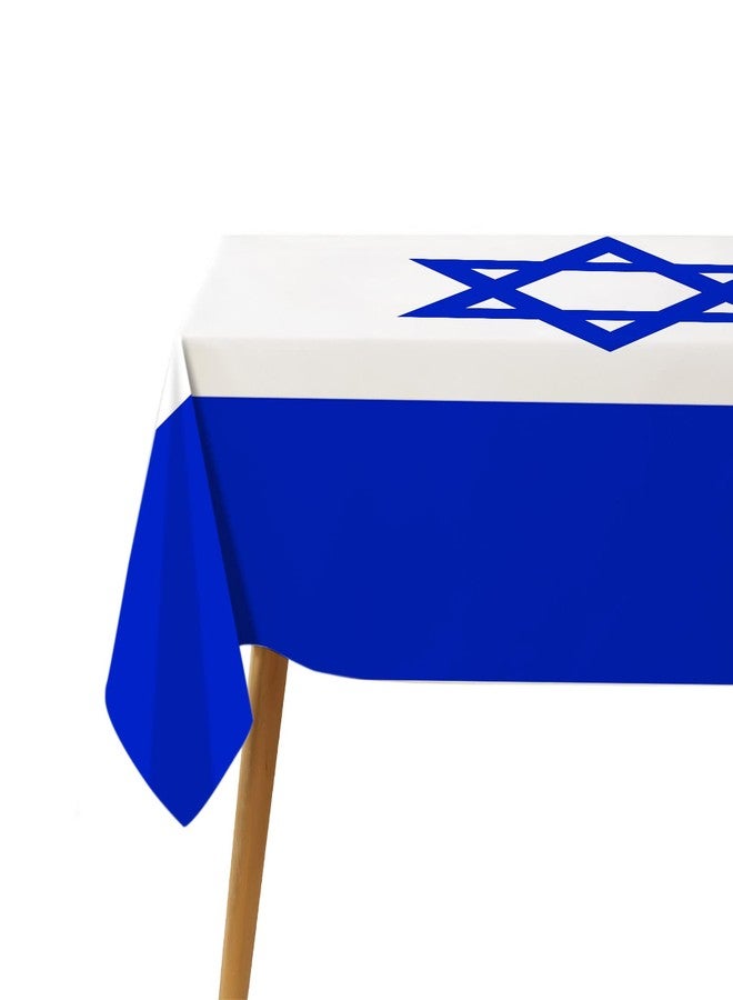 Hafangry Israel Flag Tablecloth Israel Independence Day Decoration Jewish Festival Kitchen Dining Room Home Decor-60×84inch - Image 5