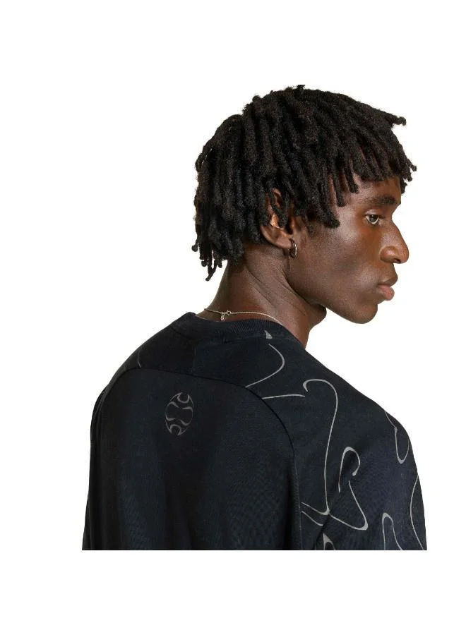 Adidas Originals BLACK Adilenium Season 4 Teamgeist Graphic T-Shirt for Men | Best Price UAE