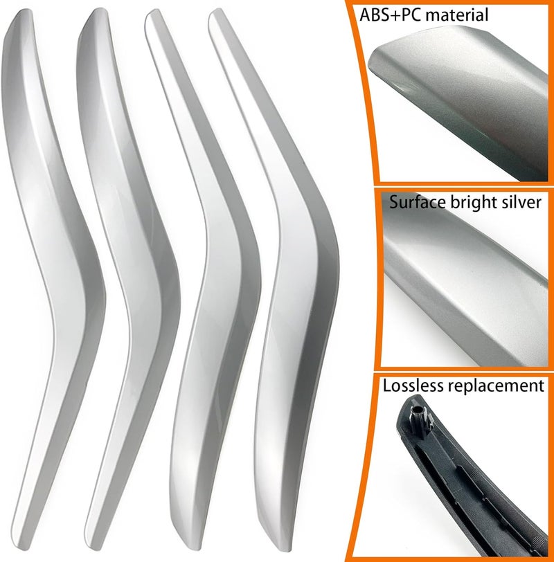 CHUANGHUI Car Door Handle for BMW X1 E84 2010-2015 28i 35i Interior Door Handles Replace Cover Car Door Handle Accessories (Silver) - Image 5