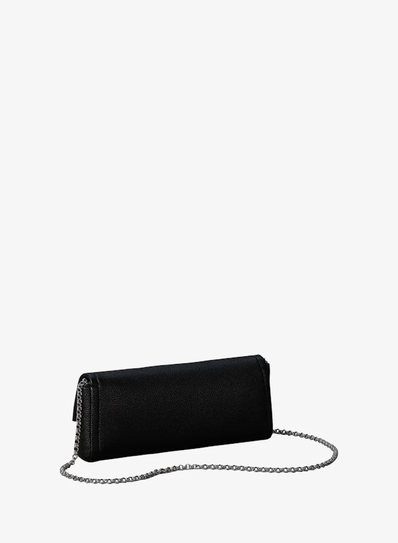 Calvin Klein  Emblem Pebble Grain Chain Strap Clutch for Women | Best Price UAE