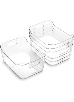 | Plastic Organizer Bins, Small - 4 Pack | The SOHO Collection | Multi-Use Organizer Bins | Pantry Organizer & Freezer Organizer Bins | Plastic Storage Containers | Bins for Home & Kitchen Org - pzsku/ZBFA83E5835C36F5F2925Z/45/_/1688648966/a5e2a32a-e530-4019-a2f3-7328b6a4e17b