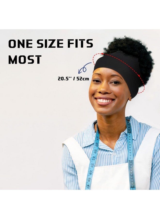Haysandy 4 Pieces Satin Head Wrap Satin Lined Hair Cover Sleep Cap No Fading Slouchy Skull Night Sleeping Beanie For Frizzy Curly Hair (Black Coffee Wine Red Navy Blue)  - Image 5