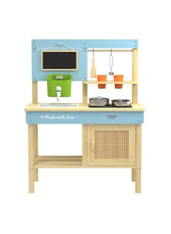 Classic World Classic World Outdoor Wooden Play Kitchen – Kids Pretend Cooking Set for Garden & Backyard, Weather-Resistant, Imaginative Role Play Toy  - Image 1