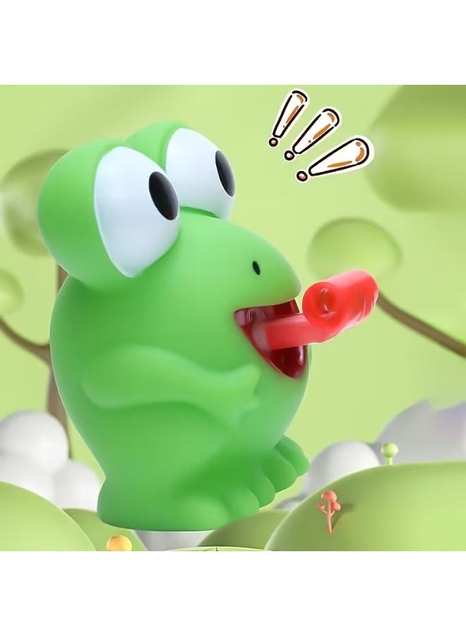 Goolsky Fun Frog & Dinosaur Pop-Up Tongue Relaxer Toy - Safe Rubber, Interactive Party Game, Green Cartoon Design with Red Tongue, Perfect Gift for Youngsters - Image 5