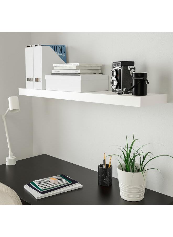 erorex - Wall Shelf, White, 110X26 Cm - Image 1