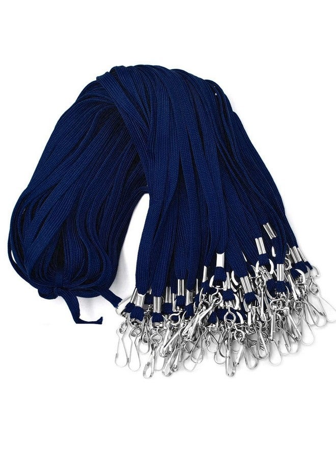 بيبيل 100 حزمة من أسلاك التعليق باللون الأزرق الداكن مع مشابك خطاف دوارة لحامل شارة اسم الهوية (حزمة من 100 قطعة باللون الأزرق الداكن) - Image 1