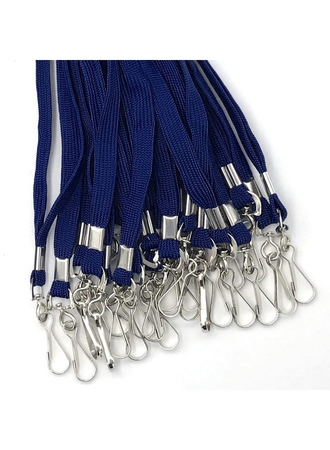 بيبيل 100 حزمة من أسلاك التعليق باللون الأزرق الداكن مع مشابك خطاف دوارة لحامل شارة اسم الهوية (حزمة من 100 قطعة باللون الأزرق الداكن) - Image 5