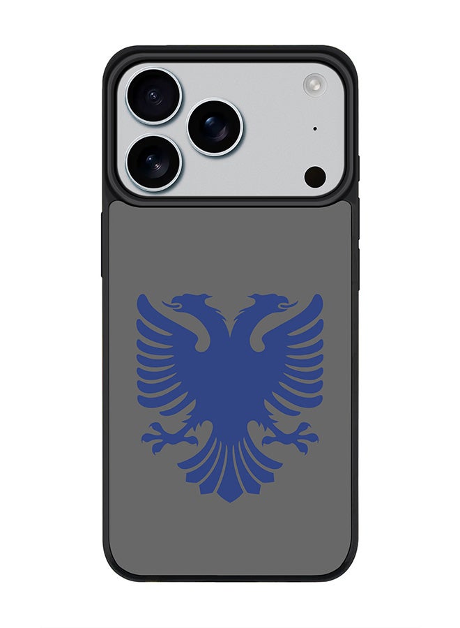 Stylizedd iPhone 17 Pro Case, [Compatible with MagSafe] Slim Magnetic cover Phone Case iPhone 17 Pro -Albanian Eagle - Image 1
