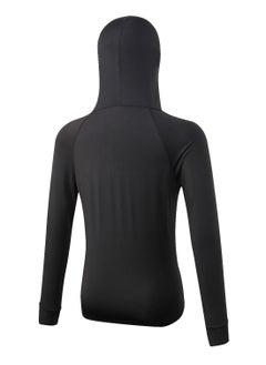 Loquat Women Quick Dry Breathable Elastic Coat Black  - Image 2