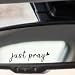 Hangwoous 3X Just Pray Jesus Stickers for Cars Vinyl Christian Sticker for Rearview Mirror Laptop Water Bottle Christian Jesus Car Decal Religious Car Stickers and Decals Resist Sticker for Cars - Image 2