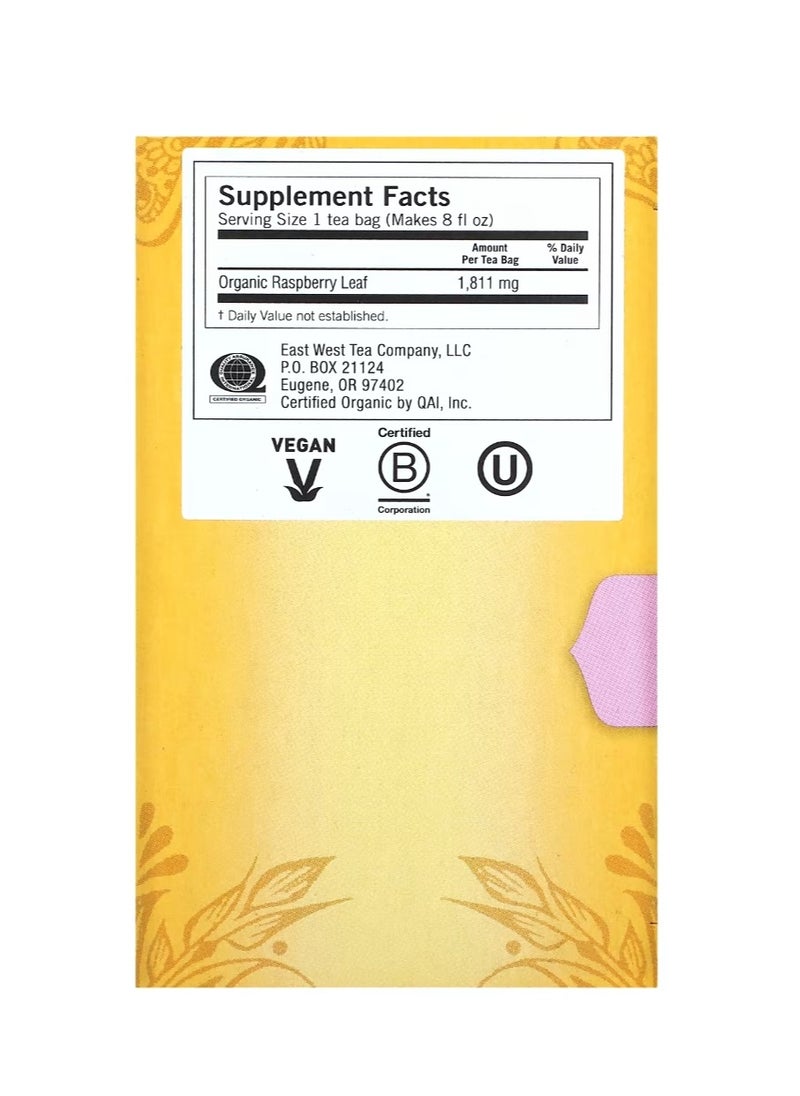 Yogi Tea Raspberry Leaf Caffeine Free 16 Tea Bags 1.02 oz (29 g)  - Image 2