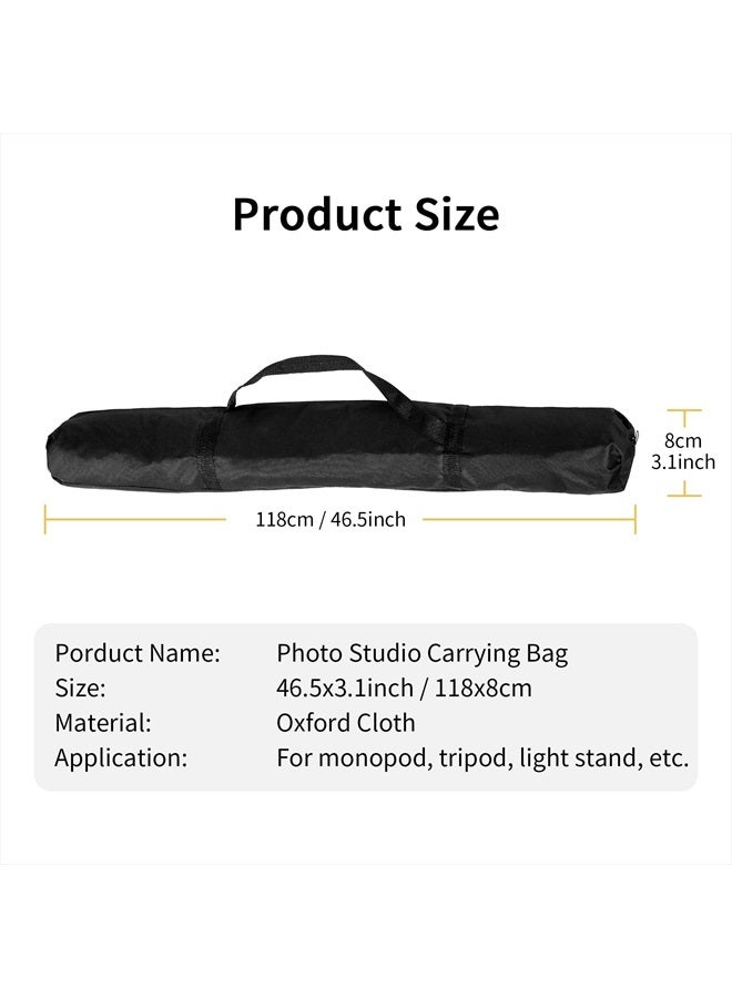 Meking 46.4x3.15in Tripod Carrying Case Bag with Shoulder Strap and Handle for Photo Studio Light Stands, Monopod and Other Photography Equipment - Image 4