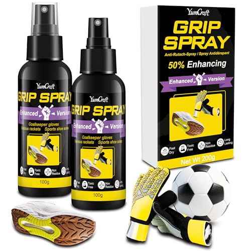 YumCraft Grip Spray, 7oz Basketball Shoe Grip Spray, Anti-Slip Traction Enhancer with Long-Lasting Performance, Grip Power and Balance Control for Basketball Soles, Goalkeeper Gloves, Golf, Various Rackets - Image 1