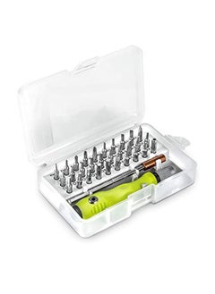 KASTWAVE KASTWAVE Screwdriver Set, 32 in 1 Precision Magnetic Screwdriver Accessory Kit with Adjustable Pole & Anti-Slip Handle, Work Repair Tool for Household Appliances, Crafts & DIY Projects (Green)  - Image 1
