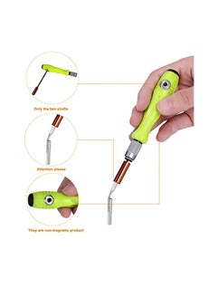 KASTWAVE KASTWAVE Screwdriver Set, 32 in 1 Precision Magnetic Screwdriver Accessory Kit with Adjustable Pole & Anti-Slip Handle, Work Repair Tool for Household Appliances, Crafts & DIY Projects (Green)  - Image 5