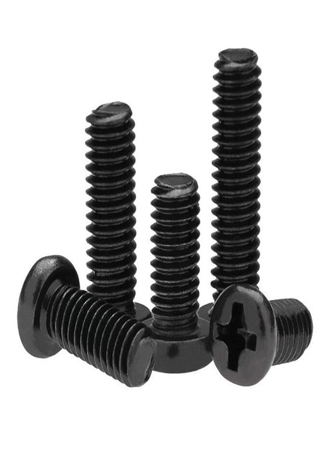 Fetoatar 50 PCS Stainless Steel VESA TV LCD Monitor Mounting Phillips Head Screws M6 x 12mm Black - Image 1