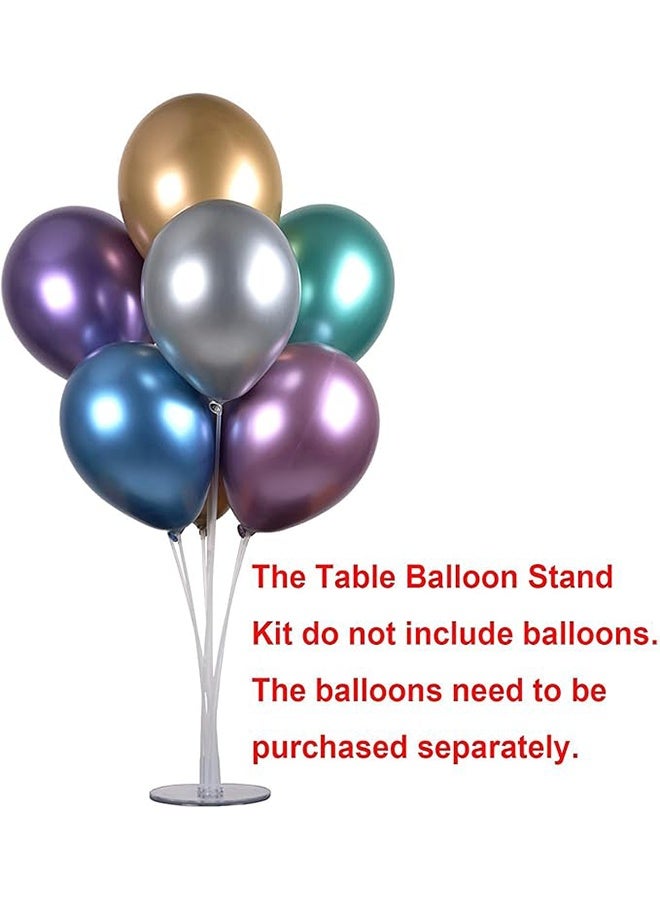 4 Pack Balloon Stand Kit, With Balloon Sticks, Stands for Table & Floor, Archer with Base for Parties & Decorations, Christmas Party Birthday Wedding Decoration - Not Include Balloons - Image 2