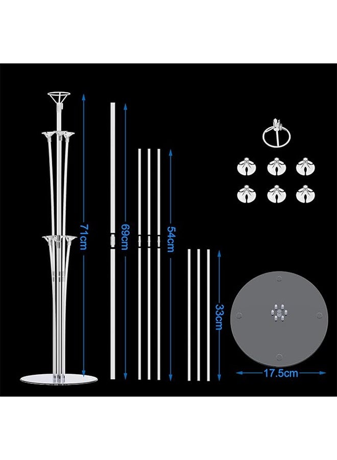 4 Pack Balloon Stand Kit, With Balloon Sticks, Stands for Table & Floor, Archer with Base for Parties & Decorations, Christmas Party Birthday Wedding Decoration - Not Include Balloons - Image 3