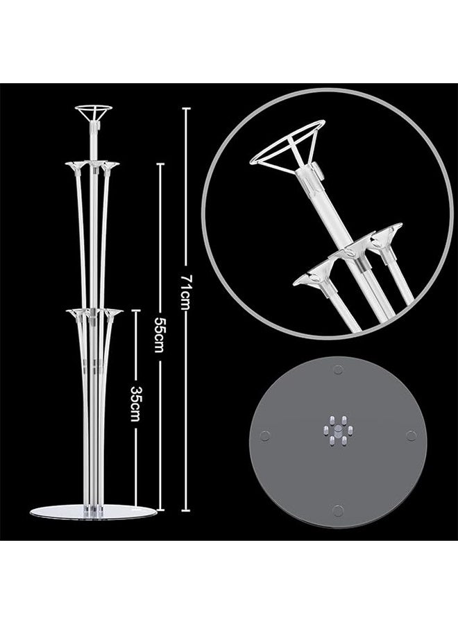 4 Pack Balloon Stand Kit, With Balloon Sticks, Stands for Table & Floor, Archer with Base for Parties & Decorations, Christmas Party Birthday Wedding Decoration - Not Include Balloons - Image 4