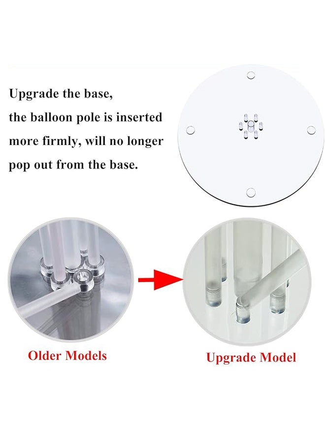 4 Pack Balloon Stand Kit, With Balloon Sticks, Stands for Table & Floor, Archer with Base for Parties & Decorations, Christmas Party Birthday Wedding Decoration - Not Include Balloons - Image 5