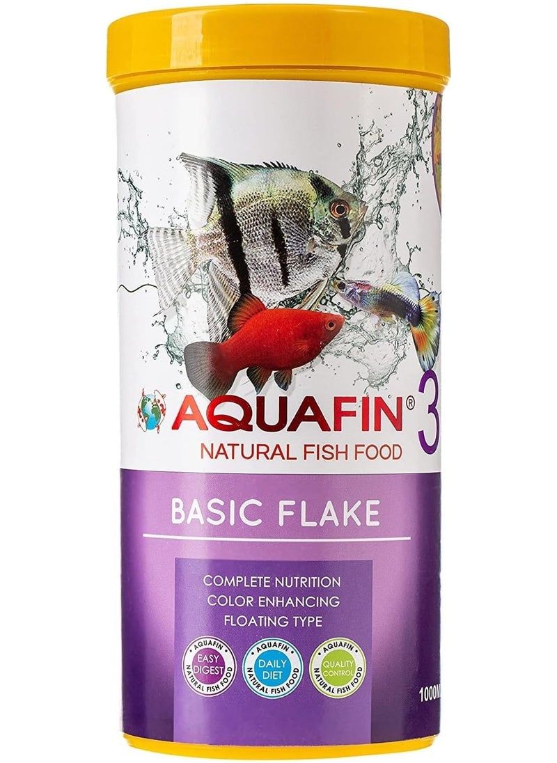 AQUAFIN KW Zone Aquafin Basic Flake Food 1000 ml  - Image 1