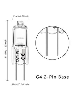 SINCHER SINCHER G4 halogen lamp, halogen G4 12V 10 pieces, dimmable warm white 2700k, G4 halogen Bulb, halogen lamp for extractor hood hood hood cupboard pendant lamp  - Image 2