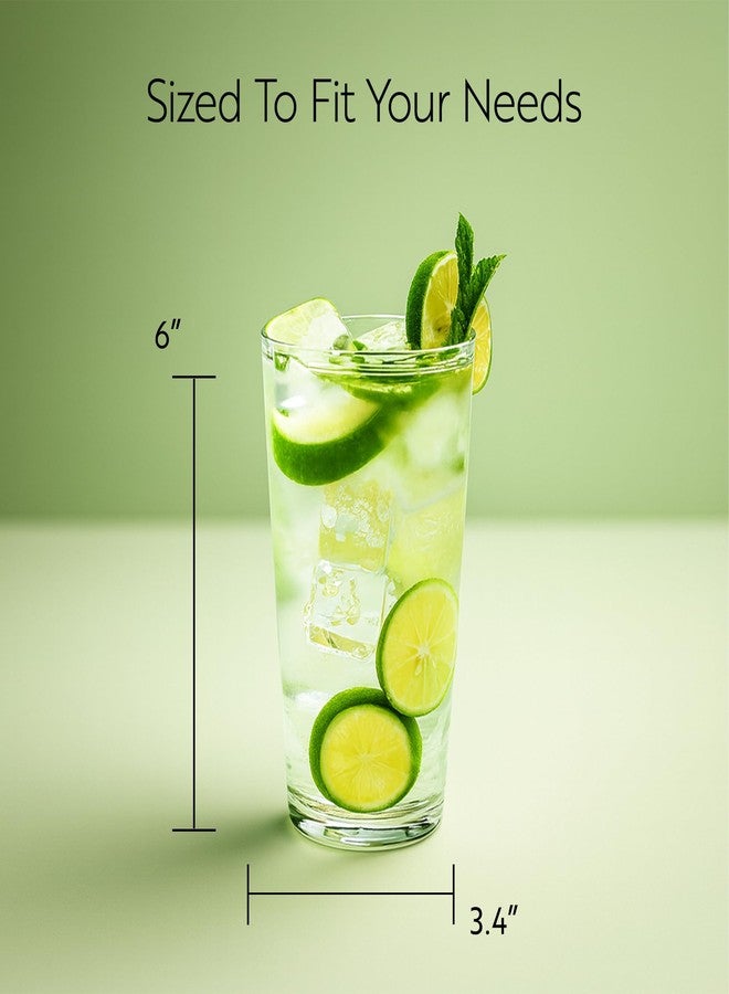 ريستورنت وير طقم أكواب مشروبات سومي من ريستورانت وير، سعة 19 أونصة، مكون من 6 أكواب كبيرة مصنوعة من الزجاج المقوى، مثالية للشرب في المطاعم أو المنازل. أكواب مياه، عصائر، أو مشروبات غازية. - Image 2