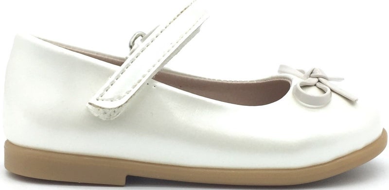 Nubebe -334 Classic Patent Leather Children's Shoes with Tiny Bow  - Image 1