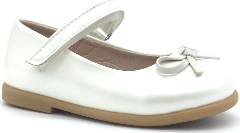 Nubebe -334 Classic Patent Leather Children's Shoes with Tiny Bow  - Image 2