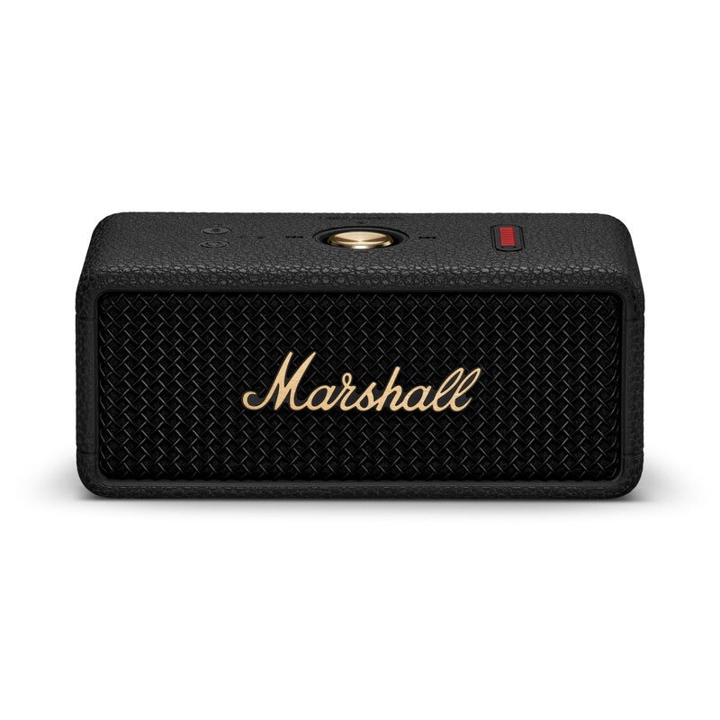 Marshall Emberton III Portable Bluetooth Speaker Rugged WaterproofDustProof Design Loud Stereo Sound Deep Bass Compact and Wireless for Travel and Outdoors Black and Brass - Image 2