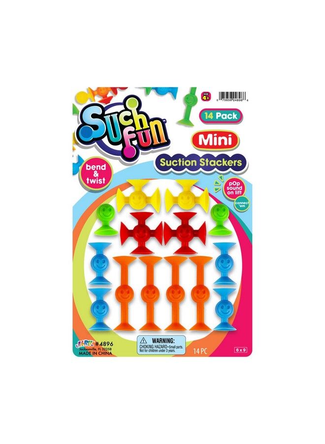 Ja-Ru Such Fun Mini Suction Stackers (1 Pack 14 Units Per Pack) Fun Connect Suction Cup Suckers. Kids Shower Bath Toys. Stem Educational Learning Autism Sensory Toys. Stocking Stuffers Kids. 48961 - Image 2