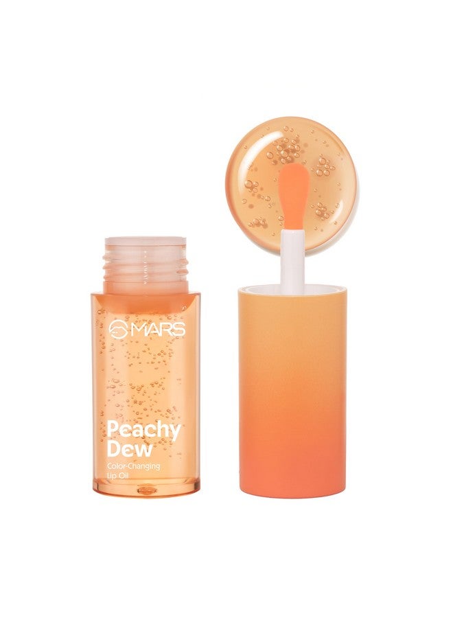 MARS Color Changing Lip Oil (3.5 ml) (04-PEACHY DEW) | Skin Nourishing Ingredients - Olive Fruit Oil, Jojoba Oil | Hydrating & Moisturising - Image 1